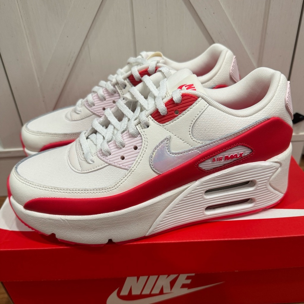 Nike Air Max 90 LV8 ‘Sail/Multi’ Womens 9.5 - Picture 2 of 9